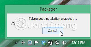 Chụp sau khi cài đặt