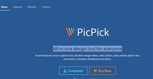 PicPick, công cụ chụp ảnh màn hình đa năng, hỗ trợ đo điểm ảnh, chấm màu, tra mã màu...