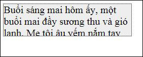 Phần tràn ra bị ẩn sau khung kích thước định sẵn 