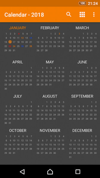 Ứng dụng Simple Calendar