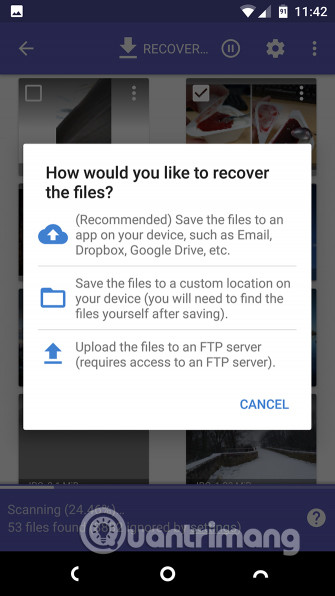 Chọn nơi lưu file 