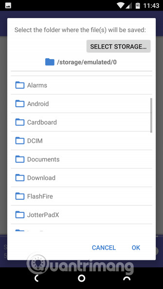Chọn thư mục DCIM