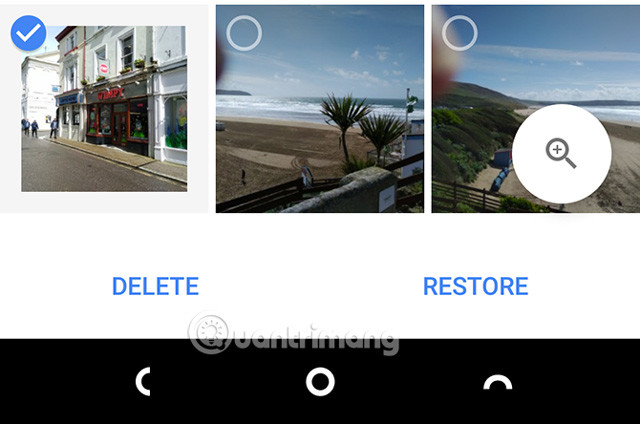 Chọn Restore trên Google Photos