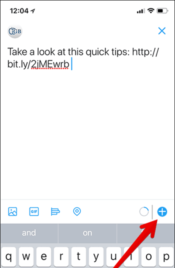 Thêm bài viết vào chủ đề trên Twitter