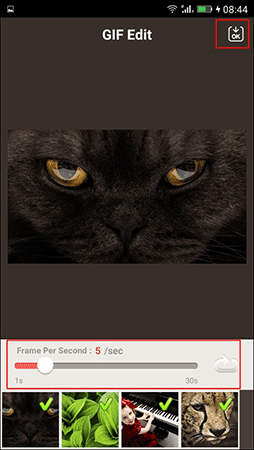 Đặt thời gian hiện ảnh GIF