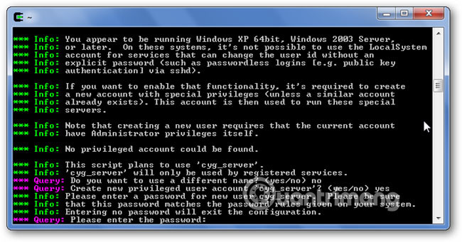 Nhập mật khẩu cho tài khoản