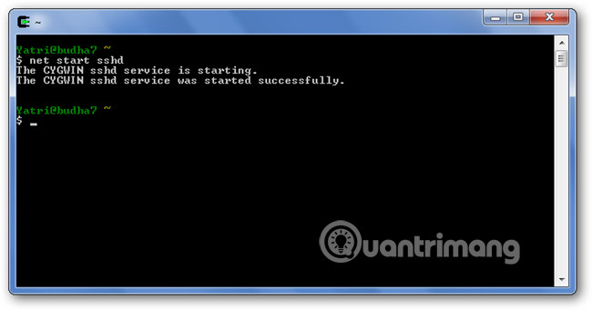 Chạy dịch vụ sshd