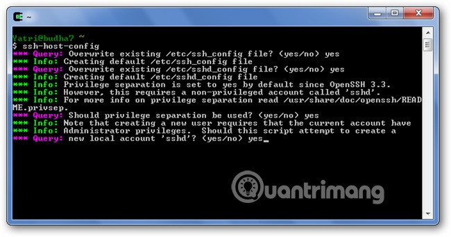 Tạo tài khoản mới với quyền đặc biệt