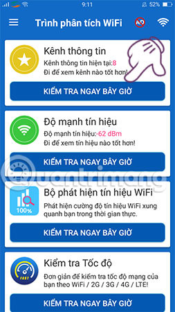 Bấm chọn mục Kênh Thông tin