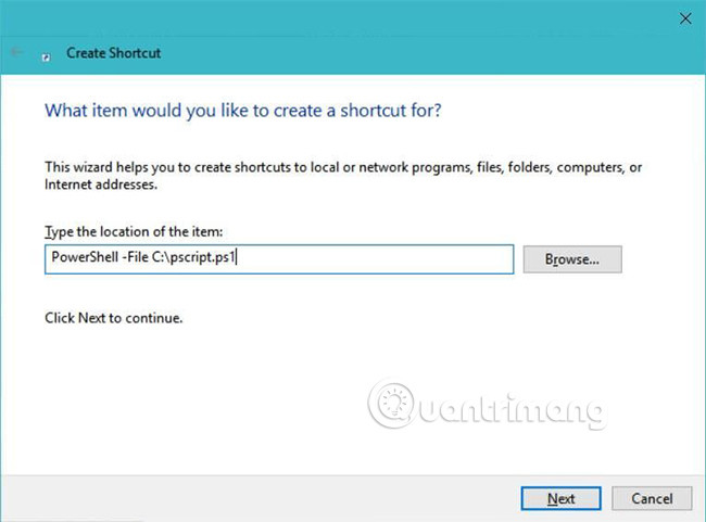 Chạy tập lệnh PowerShell