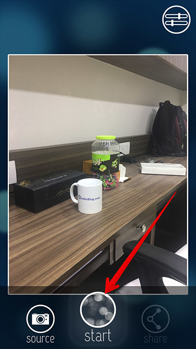 Nhấn Start để xóa phông ảnh