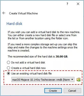 Chọn file macOS Mojave
