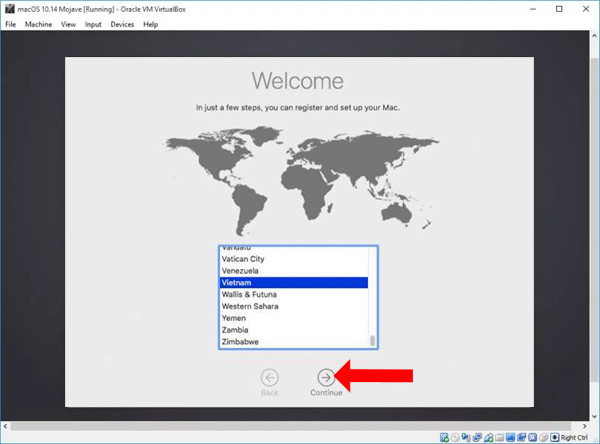 Chọn vị trí hiện tại