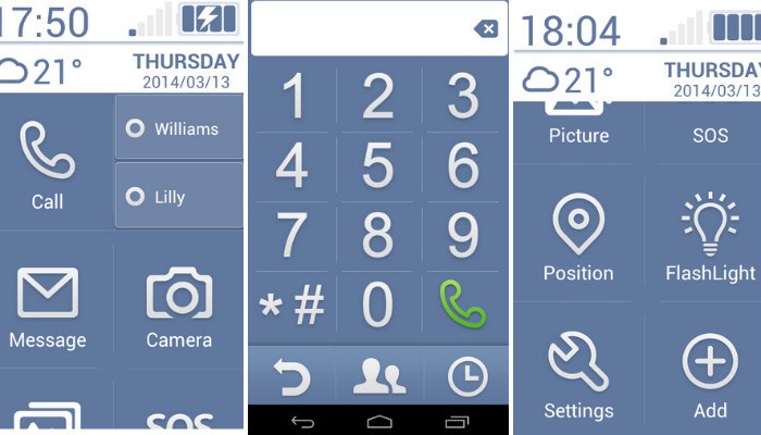 Giao diện Android với Necta