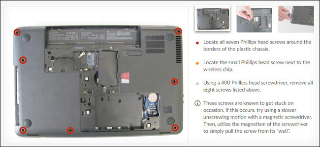 Hướng dẫn cách tháo laptop 