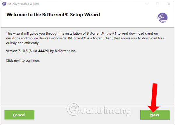 Cài đặt BitTorrent