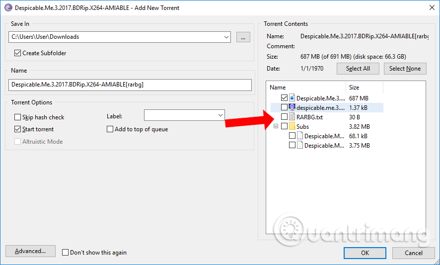 Tải file torrent trên BitTorrent