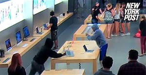 26 iPhone, MacBook trong Apple Store bị cướp trong chưa đầy một phút trong sự ngỡ ngàng của khách hàng