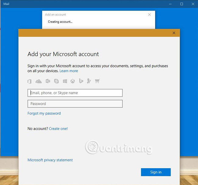 Gửi email trực tiếp