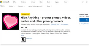 Mời tải Hide Anything, ứng dụng bảo mật giúp file trên Windows 10 giá 19,99USD, đang miễn phí