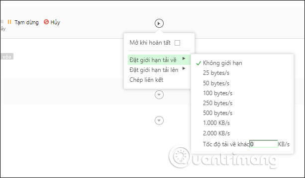Cách thiết lập mặc định Cốc Cốc tải torrent