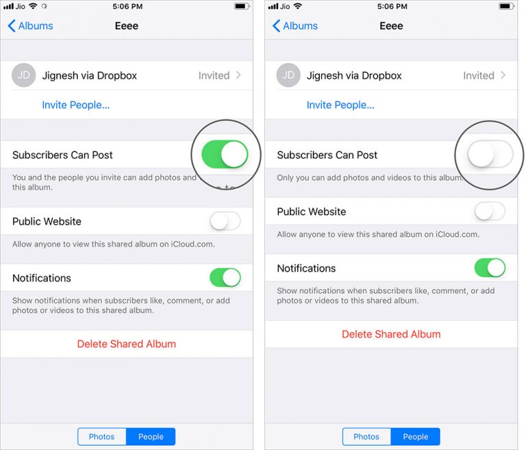 Tắt tùy chọn bên cạnh Subscribers Can Post