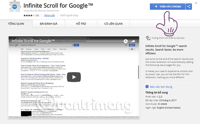 Chọn Thêm vào Chrome