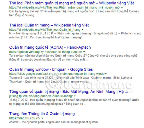 Bạn kéo chuột hết 10 kết quả thì 10 kết quả tiếp theo sẽ xuất hiện