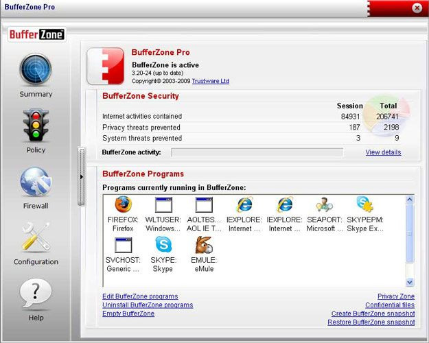 Ứng dụng BufferZone