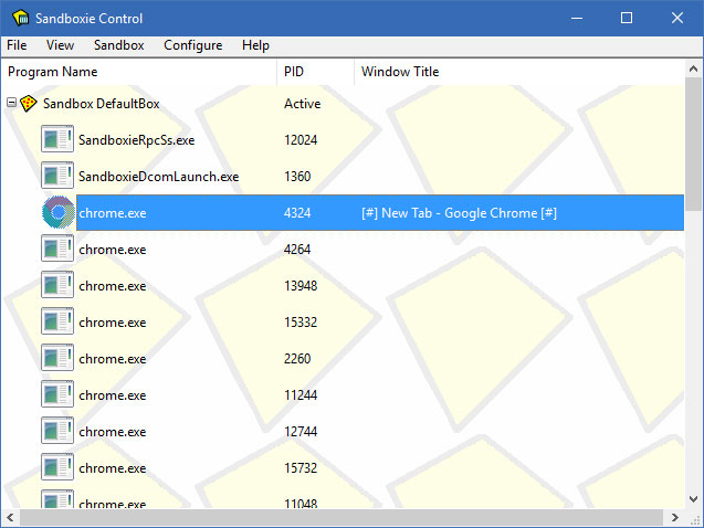 Ứng dụng Sandboxie