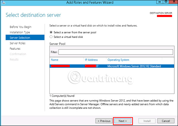 Server manager 