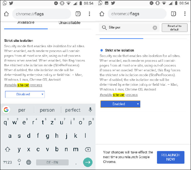 Bật tính năng bảo mật trên trình duyệt Chrome cho Android
