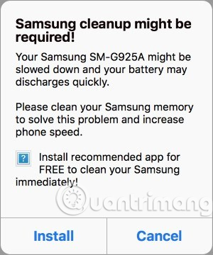 Thông báo hệ thống giả 