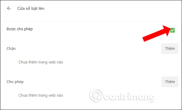 Chặn mở trang web