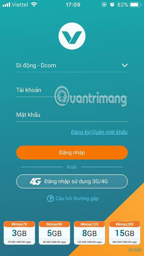 Đăng nhập tài khoản 