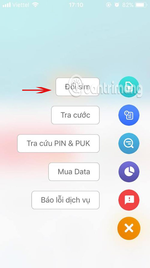 Chọn đổi sim 