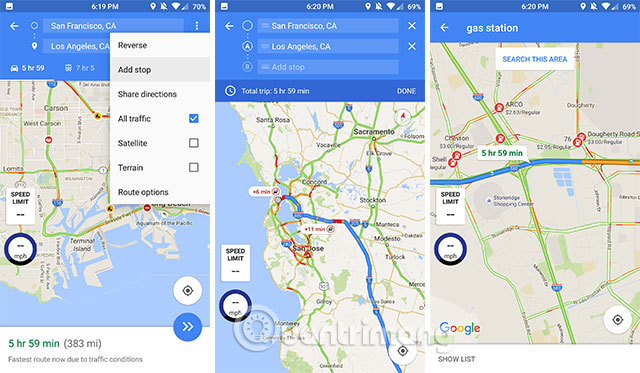 Thêm Pit Stop và kiểm tra giá xăng