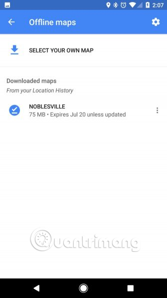 Chọn Select your own map