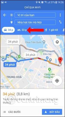 Cách Tìm Đường Đi Google Maps Cho Xe Máy - Rõ Ràng, Nhanh Nhất, Chính Xác