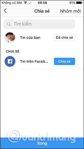 Đã chia sẻ tin