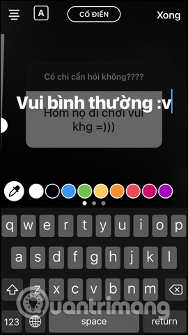 Viết câu trả lời