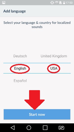 Lựa chọn ngôn ngữ