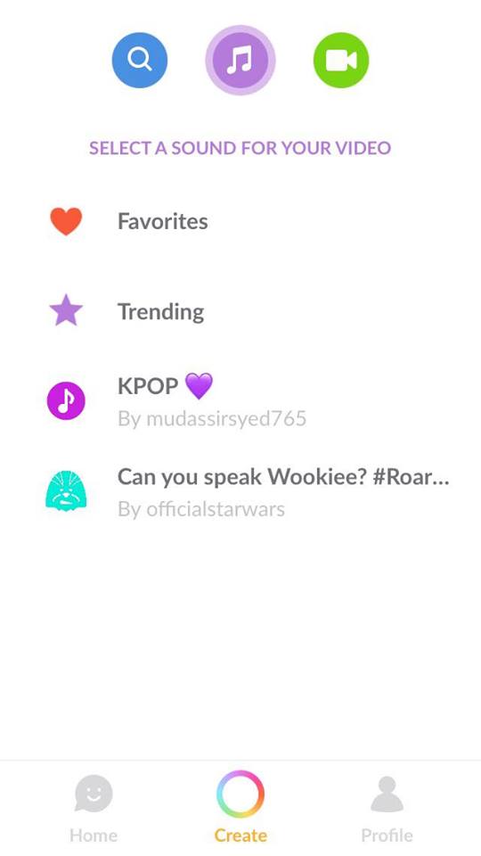 Lựa chọn bài hát 