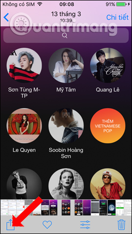 Gửi hình ảnh trên iPhone