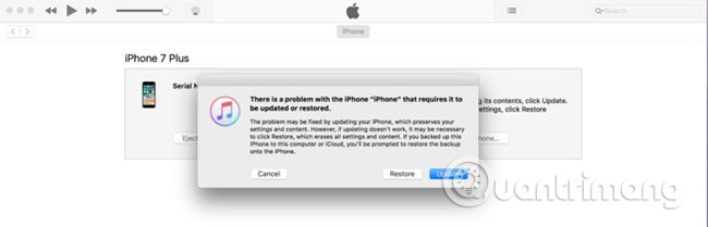 Restore một chiếc iPhone