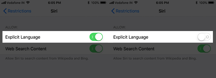 Tắt Ngôn ngữ thô tục
