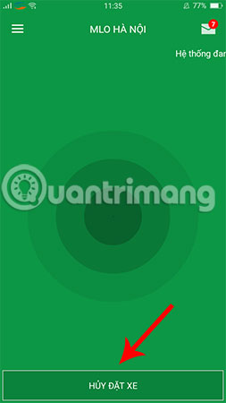 Hủy đặt xe