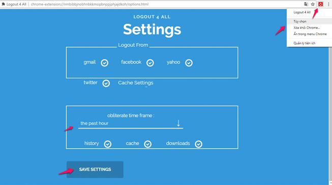 Xóa lịch sử duyệt web