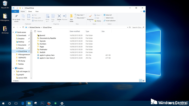 Sử dụng thư mục iCloud Drive