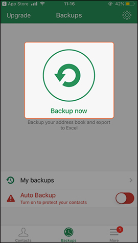 Sao lưu danh bạ iPhone